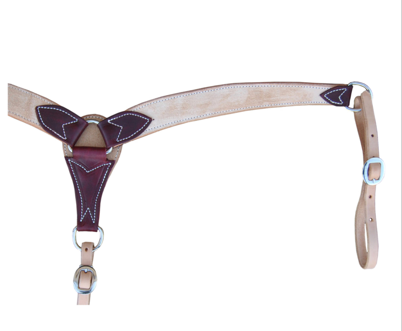 CST BREAST COLLAR R/O Burgandy 1 7/8