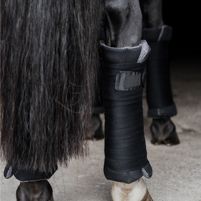 Incrediwear Equine Circulation Standing Wraps Black